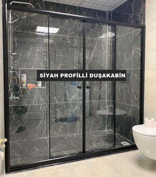 Siyah Profilli cam Duşakabin modelleri Beykoz Siyah Profilli cam Duşakabin modelleri
