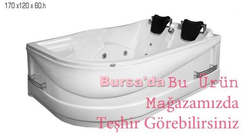 120X170 JAKUZİ ÇİFT KİŞİLİK ASİMETRİK OVAL  