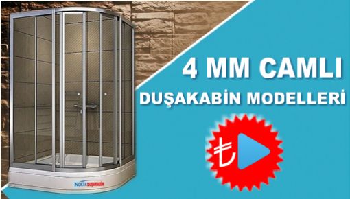 4mm camlı duşakabin modelleri 