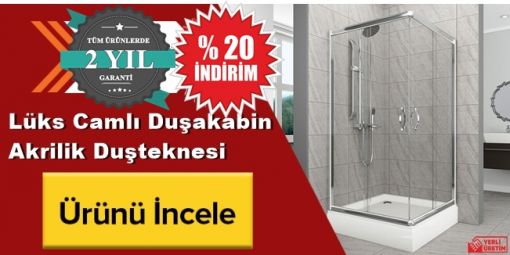  Lüks Camlı Duşakabin