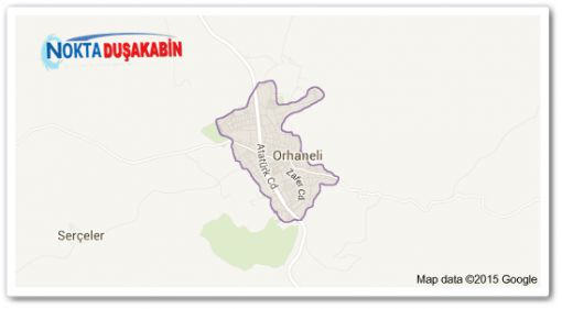 Bursa Orhaneli haritası 