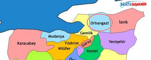 bursa orhangazi haritası 