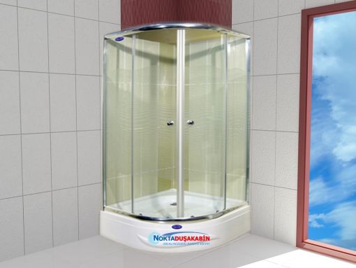 Nd 100 Cam Duşakabin Oval duştekneli cam duşakabin nd100