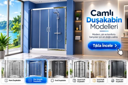 lüks camlı duşakabinler  