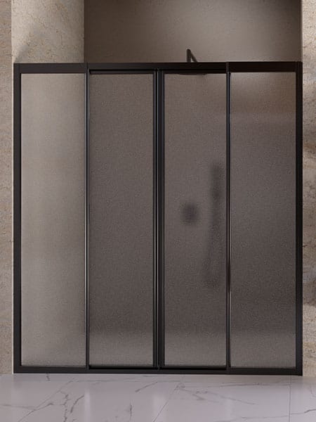 İki duvar arası teknesiz ön panel 2 duşakabin İki duvar arası teknesiz ön panel 2 duşakabin SİYAH
