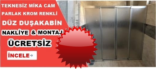 Palak Krom Teknesiz Mika Duşakabin Palak Krom Teknesiz Mika Duşakabin