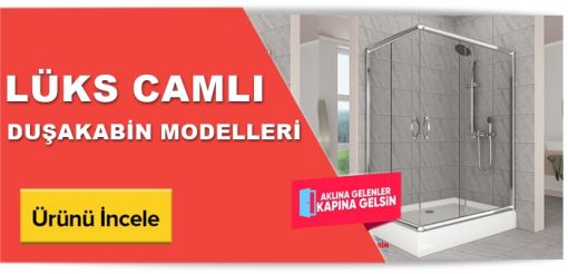 Lüks camlı duşakabinler