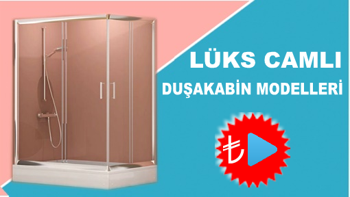 Lüks camlı duşakabinler 