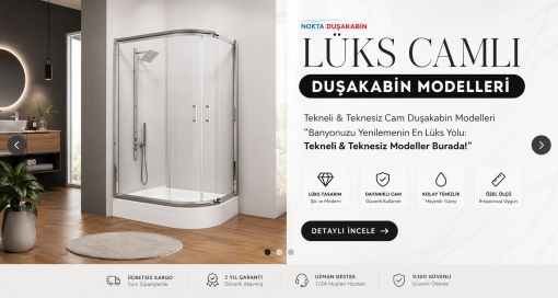 lüks camlı duşakabinler 