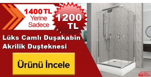 Tekneli Cam Duşakabin Tekneli Cam Duşakabin