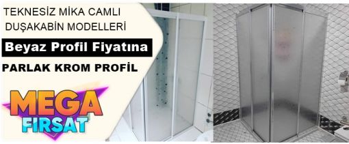 beyaz profil fiyatına parlak krom profil duşakabin Duşakabin de kampanya beyaz profil fiyatına parlak krom profil