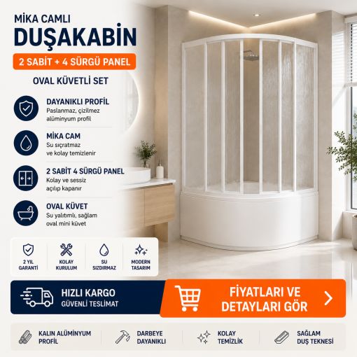 Mika Camlı Duşakabin ND307 