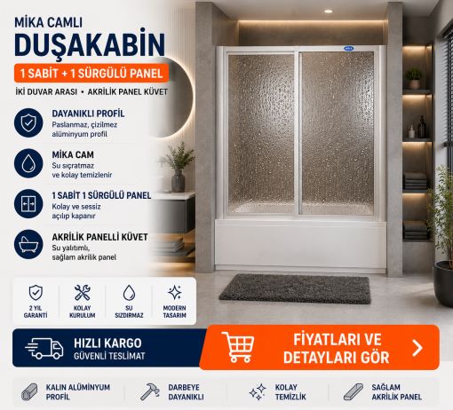 Mika Camlı Duşakabin ND316 Mika Camlı Duşakabin ND316