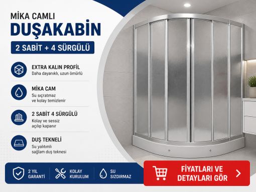 Mika Camlı Duşakabin ND320 Mika Camlı Duşakabin ND320