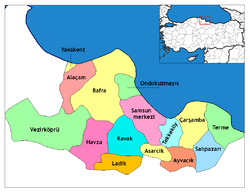 Samsun'un ilçeleri Samsun'un ilçeleri