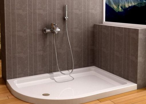 Shower Duş teknesi flat asimetrik oval