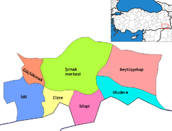 Şırnak'ın ilçeleri Şırnak'ın ilçeleri