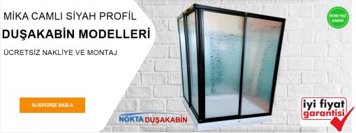Mika Camlı Siyah Duşakabin Mika Camlı Siyah Duşakabin