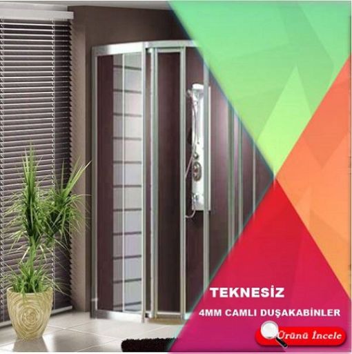 Teknesiz 4mm camlı duşakabin modelleri 