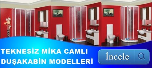 Teknesiz Mika duşakabinler 