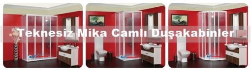 Teknesiz Mika Camlı Duşakabin Modelleri