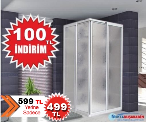 Kare Köşe Girişli Teknesiz Mika Duşakabin ND 404 Kare Köşe Girişli Teknesiz Mika Duşakabin ND 404