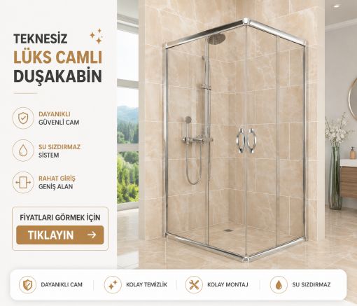Teknesiz Lüks Camlı Duşakabin ND114 Teknesiz Lüks Camlı Duşakabin ND114