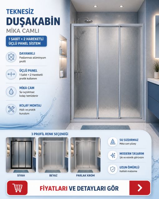 Teknesiz Mika Duşakabin ND402 