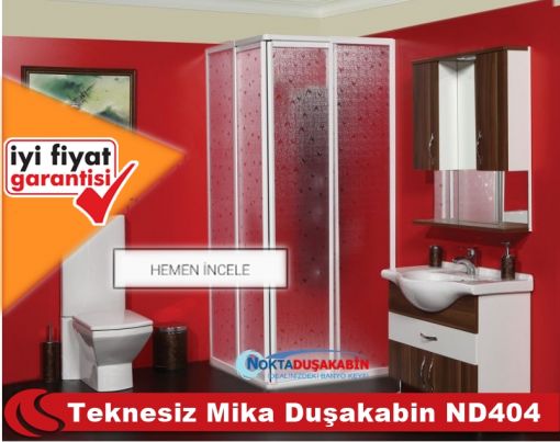 Teknesiz Mika Duşakabin ND404 Teknesiz Mika Duşakabin ND404
