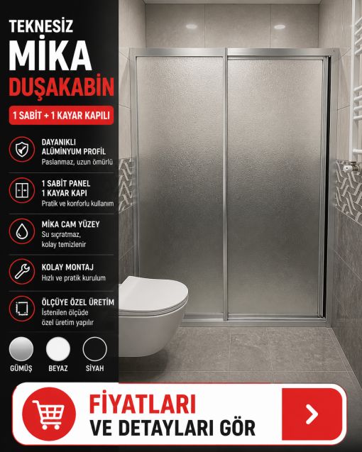 Teknesiz Mika Duşakabin ND412 