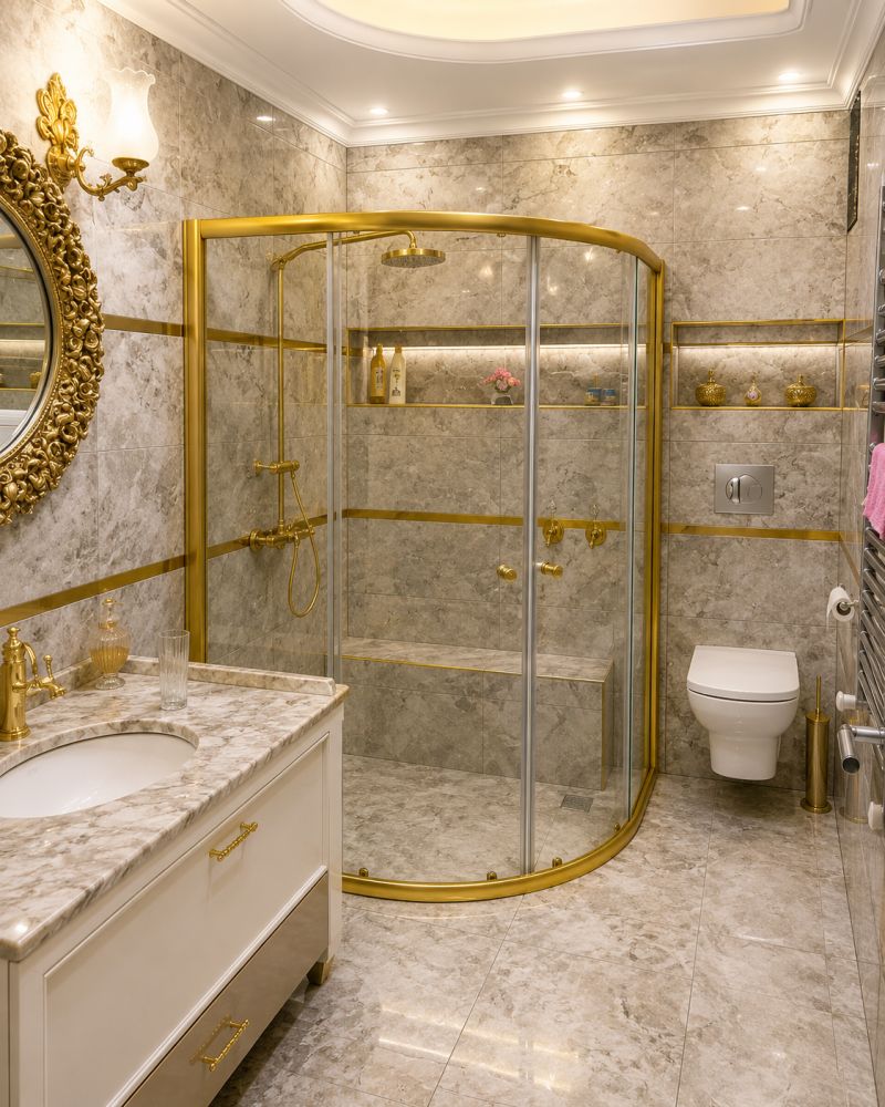 Gold Duşakabin Teknesiz Oval ND628